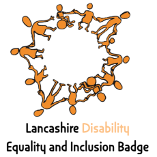Lancashire Disability Equality and Inclusion Badge Logo