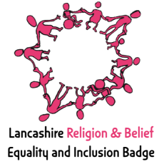 Lancashire Religion and Belief Equality and Inclusion Badge Logo